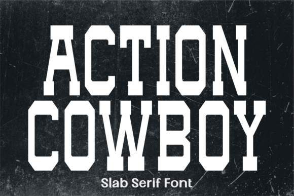 Action Cowboy: Bold Slab Serif for Impactful Designs