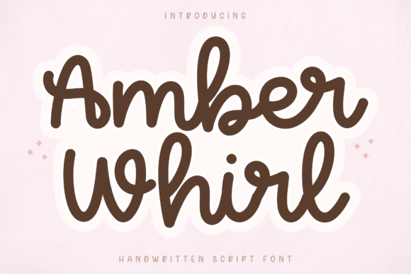 Amber Whirl: A Playful Handwritten Script Font