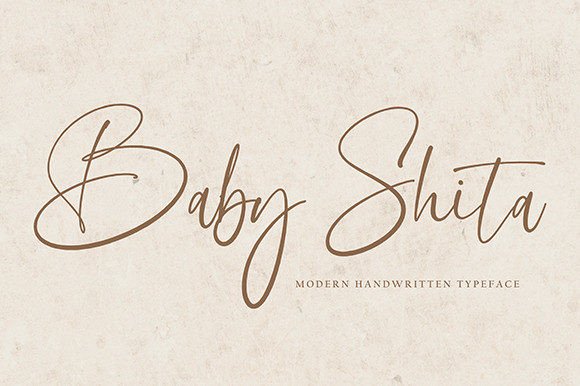 Baby Shita: A Sweet Handwritten Font for Romantic Designs