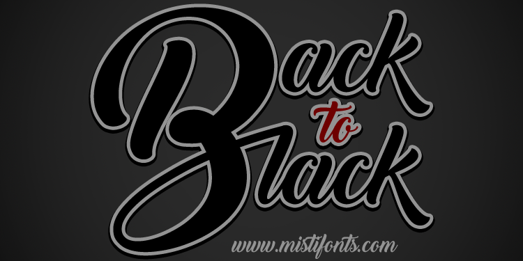 Back to Black: A Font That Brings Timeless Elegance to Your Work
