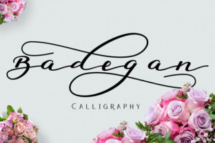Badegan Calligraphy: A Modern Script Font for Creative Designers