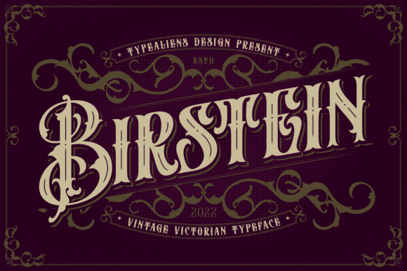 Birstein: A Vintage Blackletter Font for Classic Designs