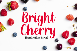Bright Cherry: Elegant Handwritten Font for Modern Designs