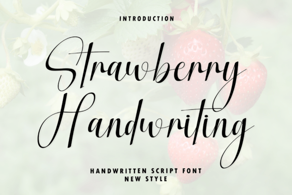 Discover the Elegance of Strawberry Handwriting