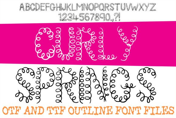 Discover the Playful Energy of the Curly Springs Font