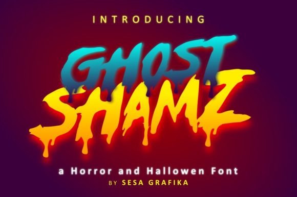 Ghost Shamz: A Handmade Horror Font for Vintage Spooky Designs