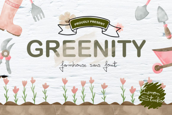 Greenity: A Charming Sans Serif for Farmhouse Style