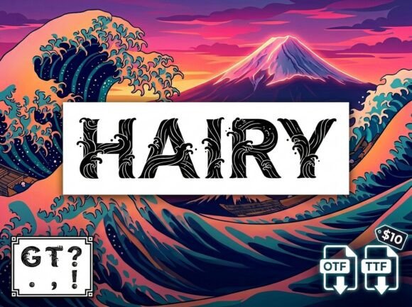 Hairy: A Bold Display Typeface for Creative Impact