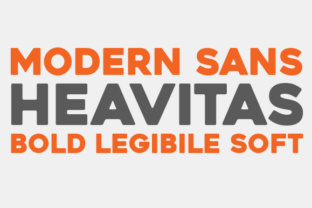 Heavitas: A Modern Sans Serif Font for Bold Design