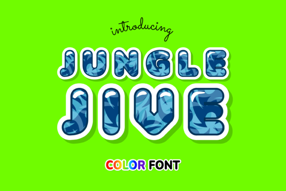 Jungle Jive: A Vibrant Color Font for Tropical Designs