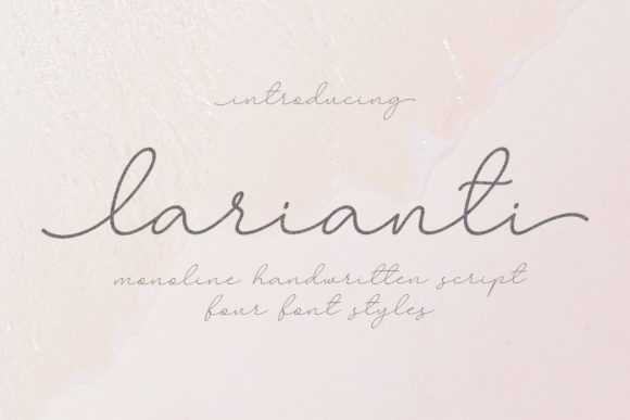 Larianti Monoline: A Fresh and Lovely Script Font