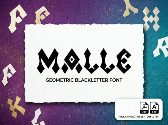 Malle: The Decorative Display Font for Creative Impact