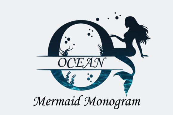 Ocean Mermaid Monogram: A Font for Enchanting Designs