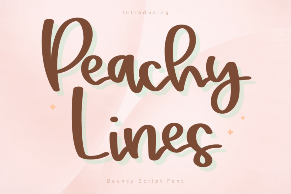 Peachy Lines: A Warm, Playful Script Font for Modern Creators