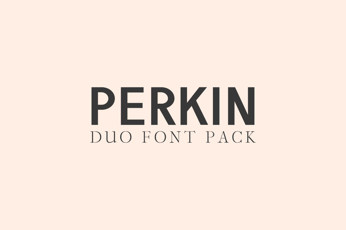 Perkin | Duo: A Versatile Font Pair for Modern Design