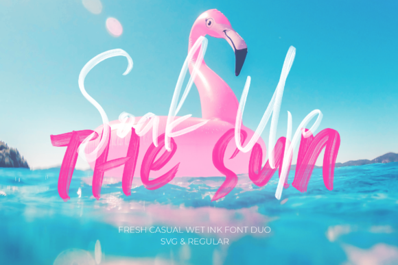 Soak Up the Sun Duo: A Handcrafted Font for Summer Vibes