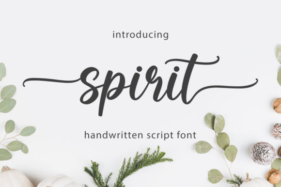 Spirit: A Script Font of Refined Elegance
